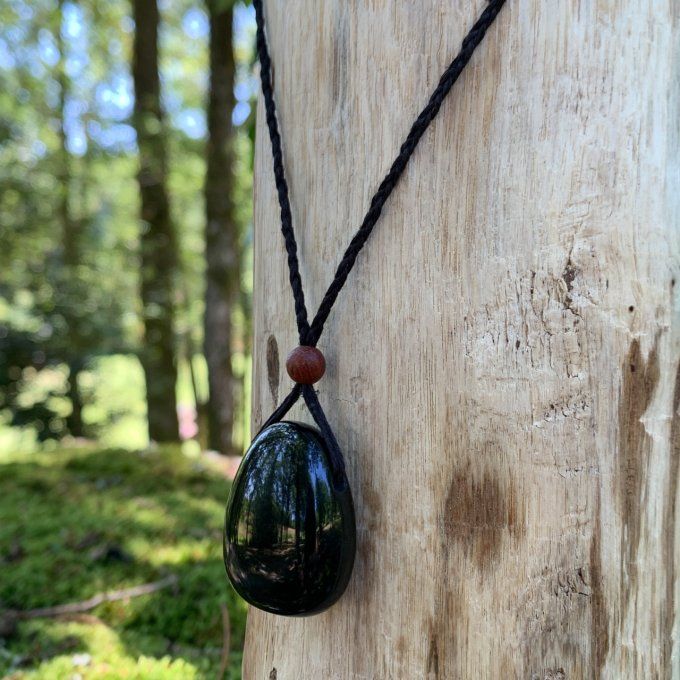 Collier Obsidienne œil céleste