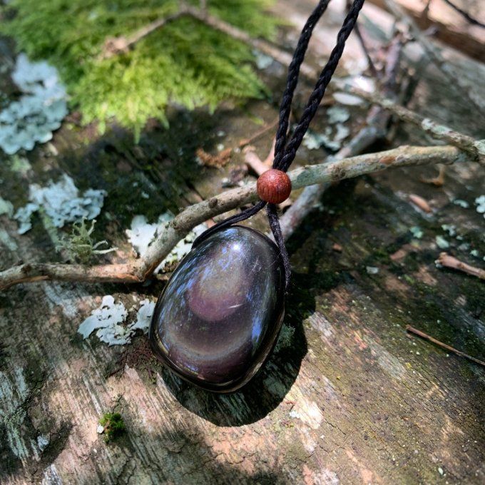 Collier Obsidienne œil céleste