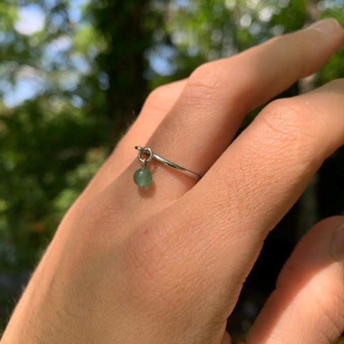 Bague Aventurine verte