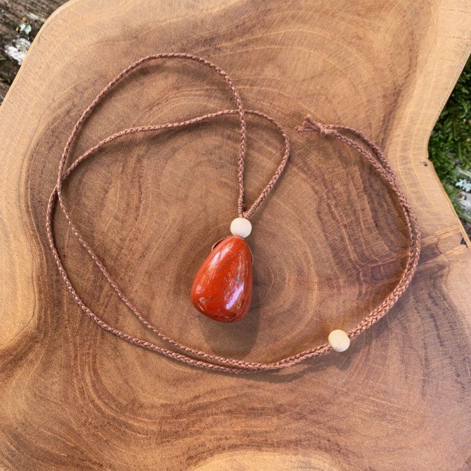 Collier Jaspe rouge
