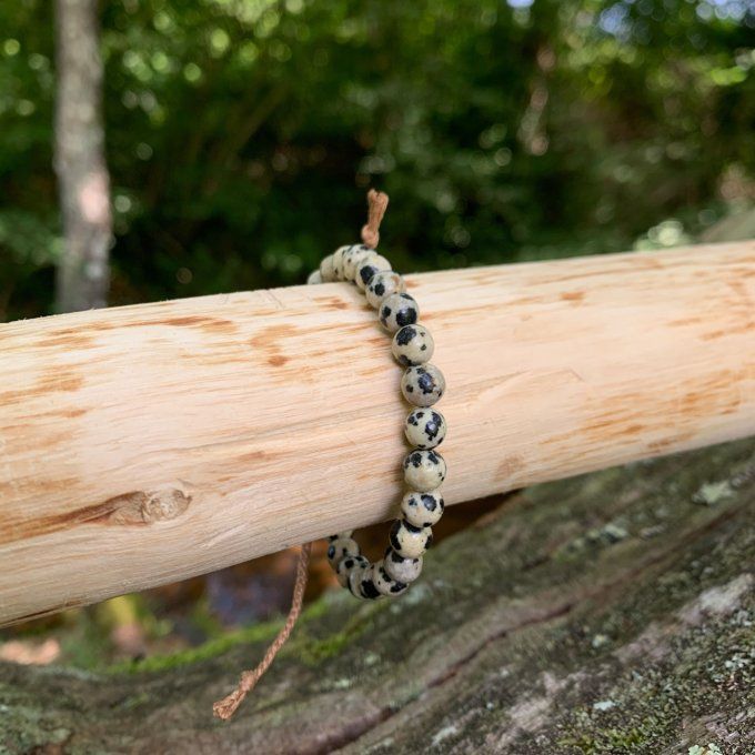 Bracelet Jaspe Dalmatien