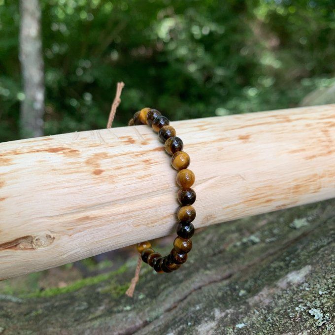 Bracelet Œil de tigre 6mm