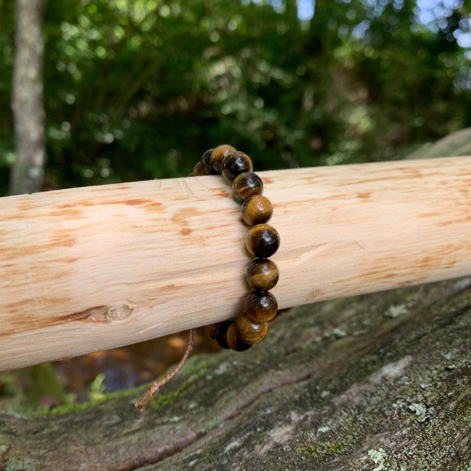 Bracelet Œil de tigre 8mm